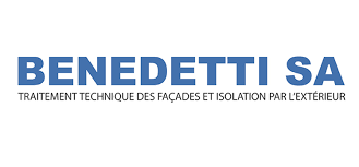 Logo de la marque BENEDETTI SA, spécialisée dans le traitement technique des façades et isolation par l'extérieur.