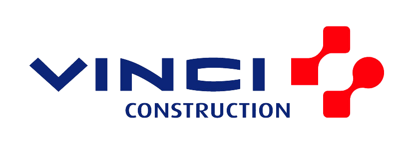 Visuel du logo de l' entreprise VINCI CONSTRUCTION;